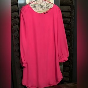 Hot pink NECESSARY long sleeve dress.